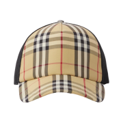 Burberry Check and Mesh Cap Archive Beige