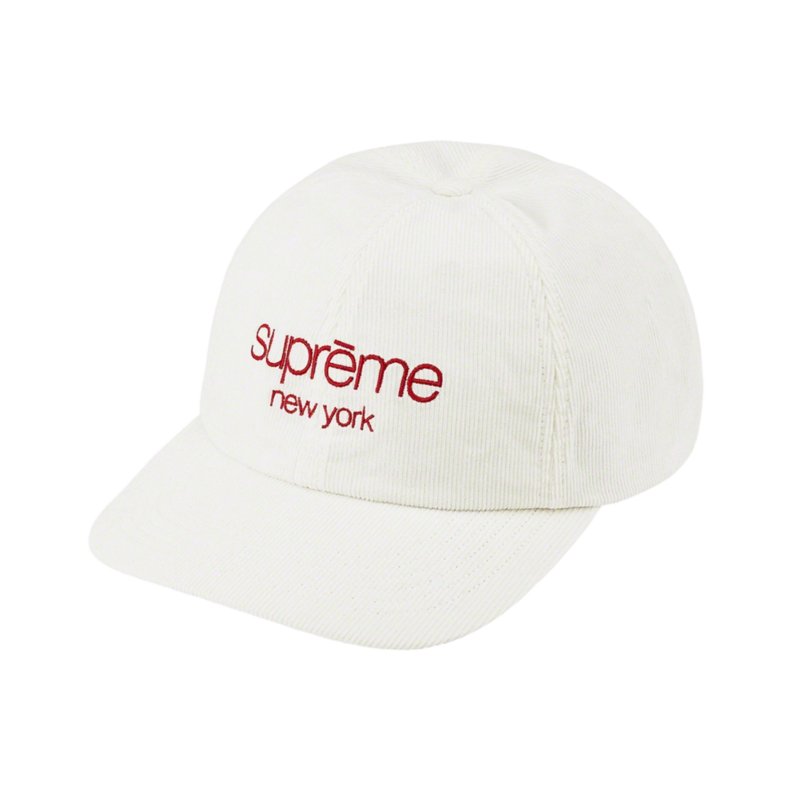 슈프림 고어텍스 코듀로이 클래식 로고 6-패널 캡 화이트 - 21FW(Supreme Gore-Tex Corduroy Classic Logo 6-Panel White - 21FW) - 1