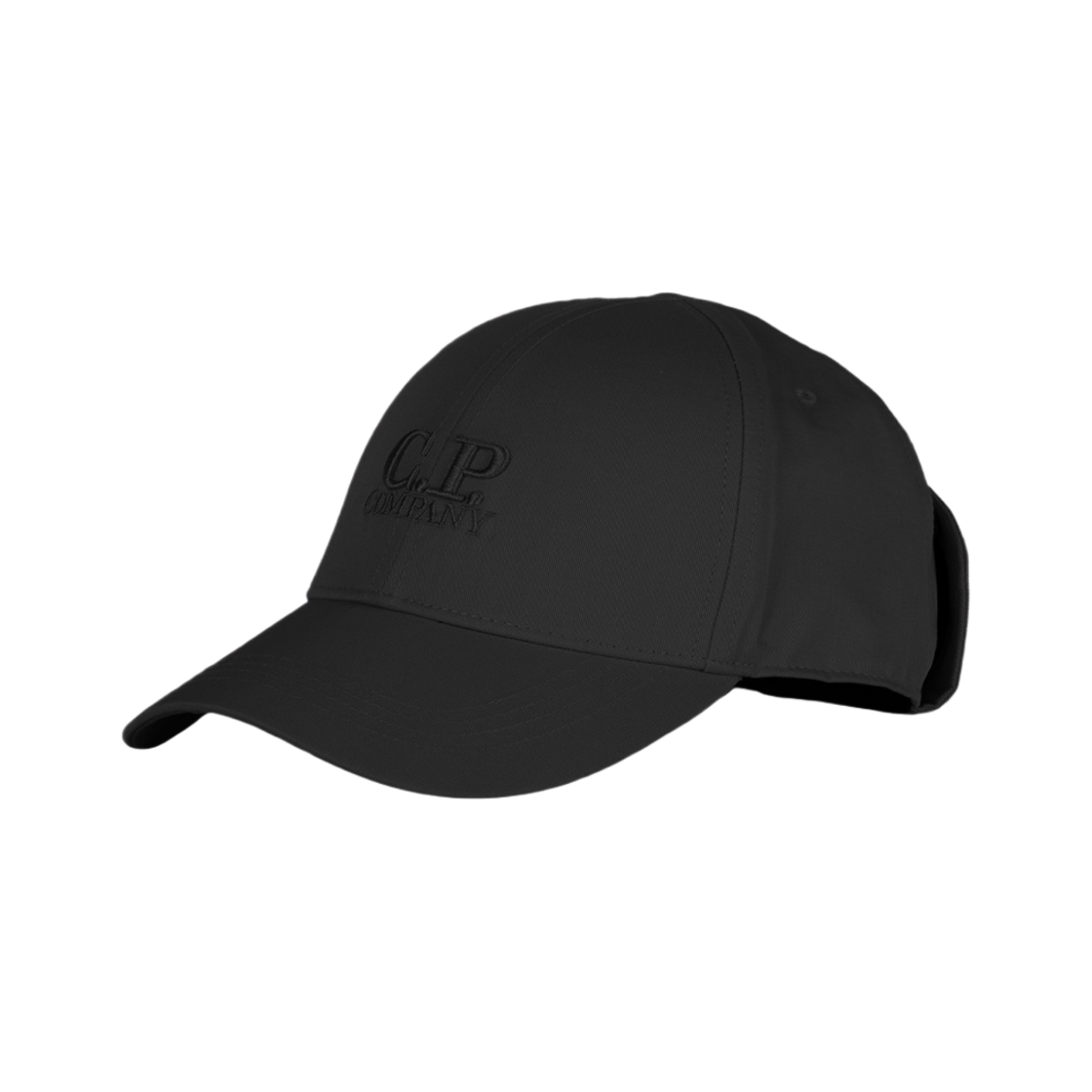 12CMAC014A006288A999 C.P. Company Gabardine Goggle Cap Black - 22SS - 대표 이미지 #1
