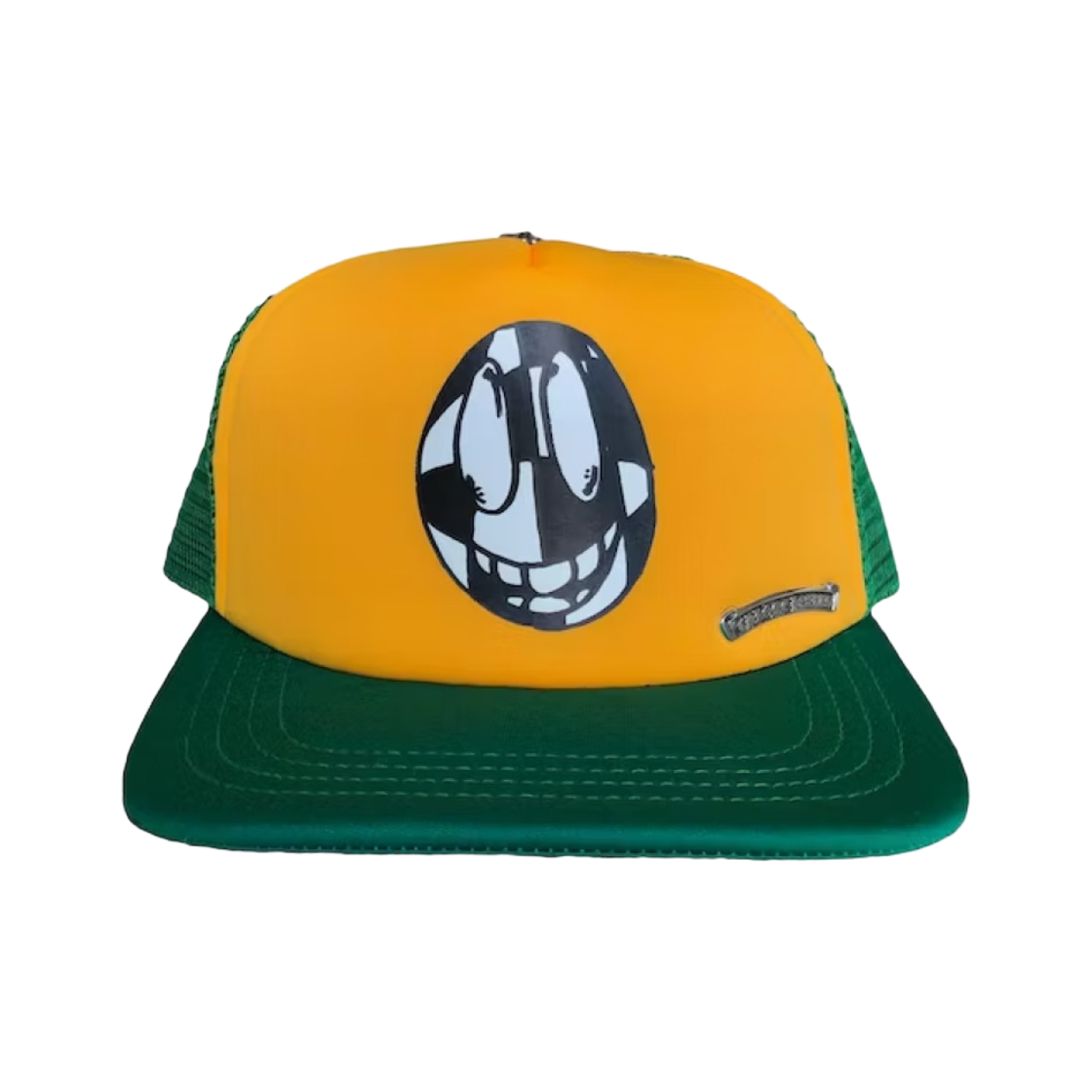 크롬하츠 매티 보이 섹스 레코드 스마일리 트러커햇 그린 옐로우(Chrome Hearts Matty Boy Sex Records Smiley Trucker Hat Green Yellow) - 1