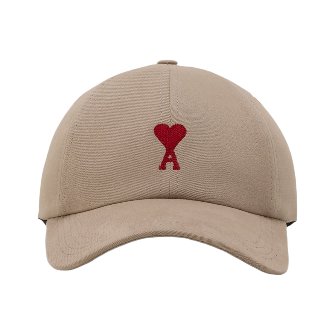UCP006-AW0041-2811 AMI de Coeur Embroidery Cap Light Taupe