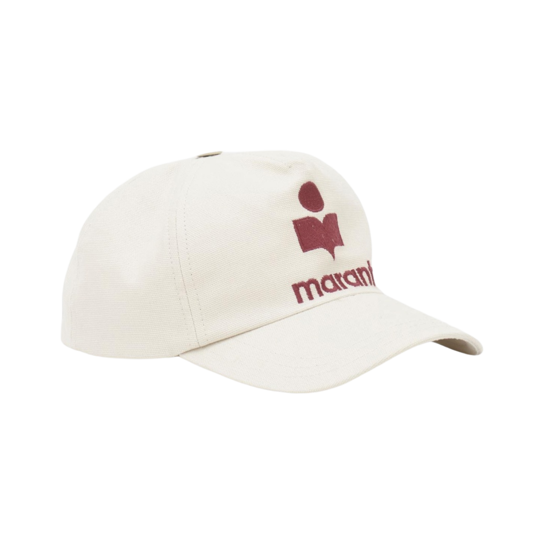 CQ0060-00M016A-ECRD (W) Isabel Marant Tyrony Cap Ecru Red