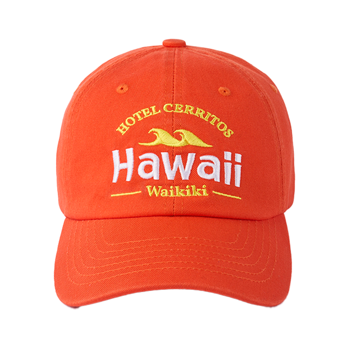 Hawaii BigWave Ball Cap_og Hotel Cerritos Hawaii BigWave Ball Cap Orange