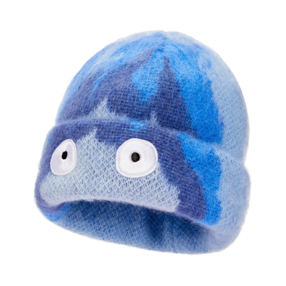 로에베 x 하울의 움직이는 성 캘시퍼 모헤어 울 블렌드 비니 블루 라이트 블루(Loewe x Howl's Moving Castle Calcifer Beanie in Mohair and Wool Blend Blue Light Blue) - 2