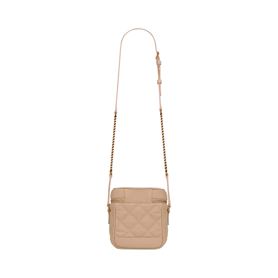 생로랑 그랑 드 뿌드르 엠보스 퀼티드 레더 베니티백 다크 베이지(Saint Laurent Vanity Bag in Quilted Grain de Poudre Embossed Leather Dark Beige) - 4