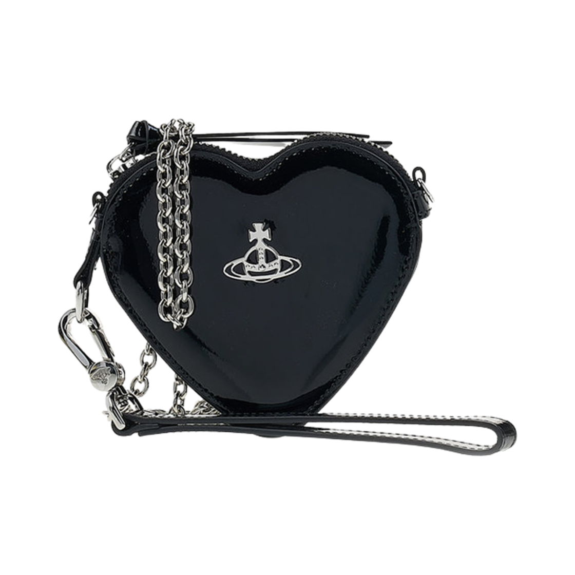 53030024U-L001O-N403 Vivienne Westwood Heart Wristlet Black