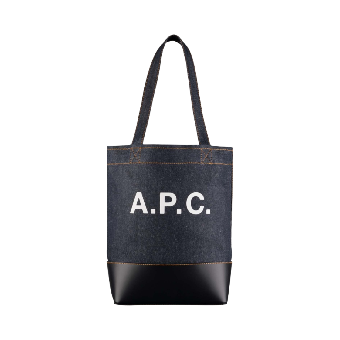 CODDP-M61568-IAK A.P.C. Axelle Small Tote Bag Denim Dark Navy