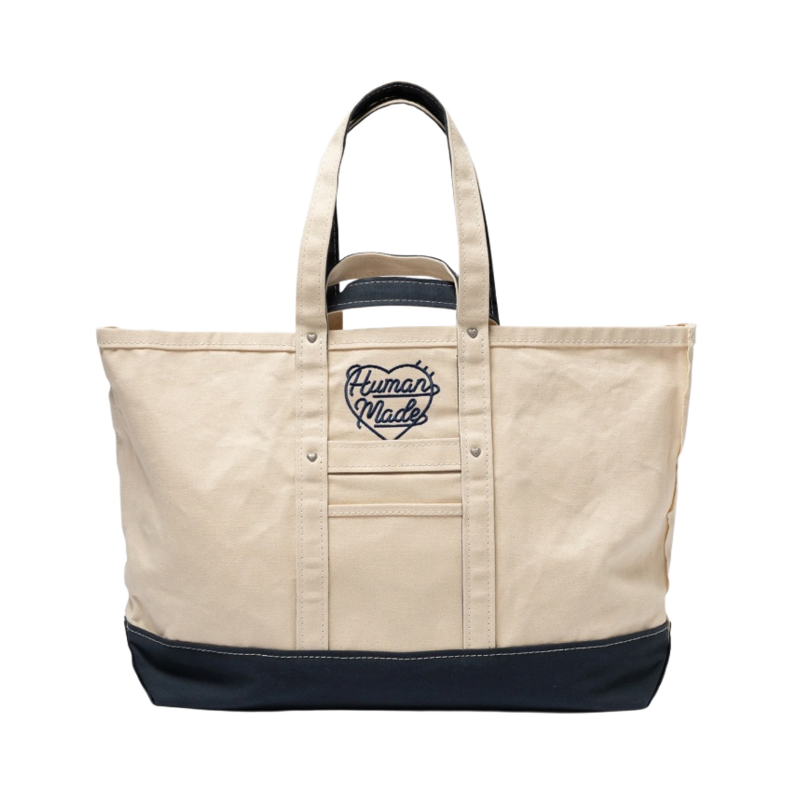 HM25GD034 Human Made Heavy Canvas Tote Large Navy - 대표 이미지 #1