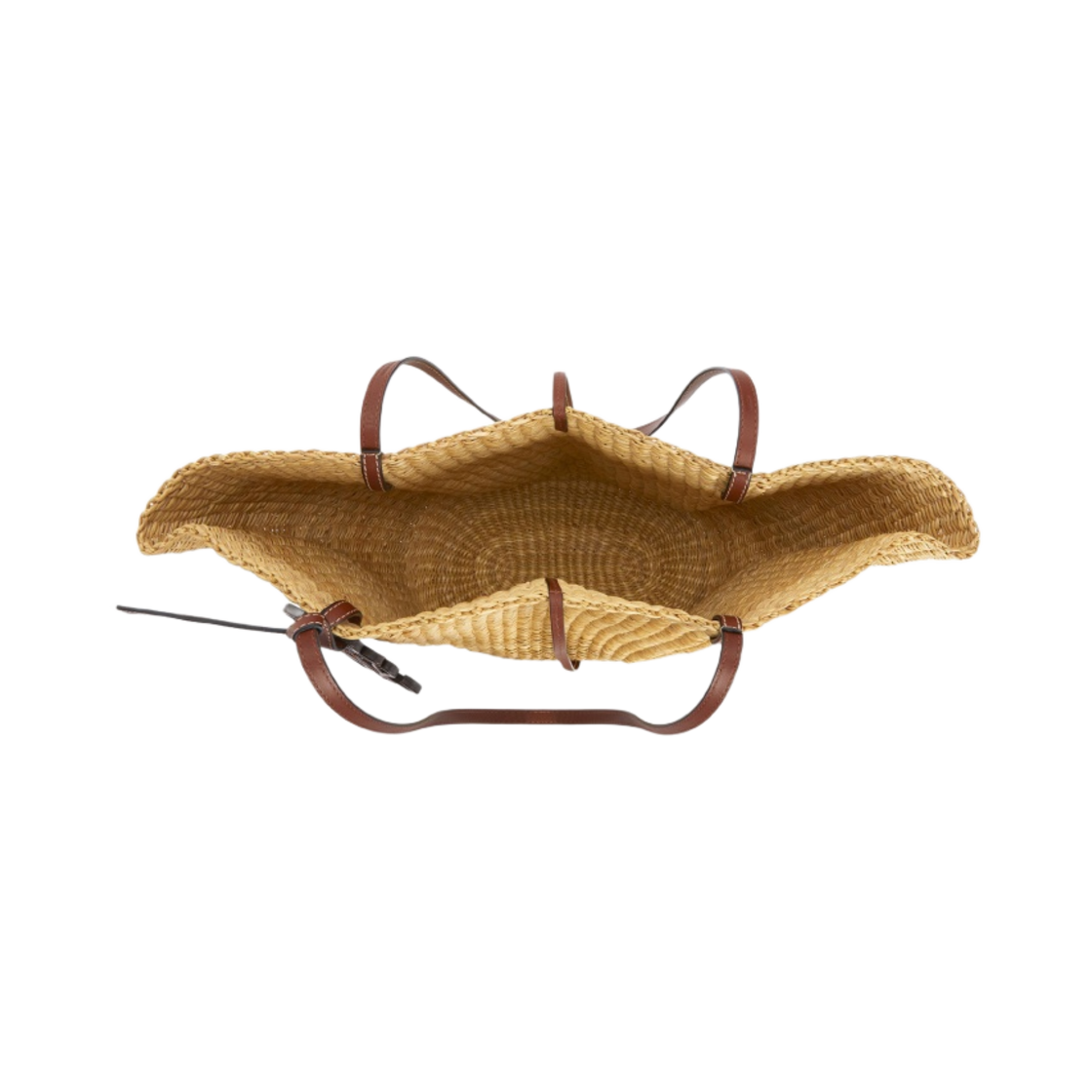 로에베 스몰 쉘 베스킷백 엘리펀트 그래스 앤 카프스킨 내츄럴 피칸(Loewe Small Shell Basket Bag in Elephant Grass and Calfskin Natural Pecan) - 3