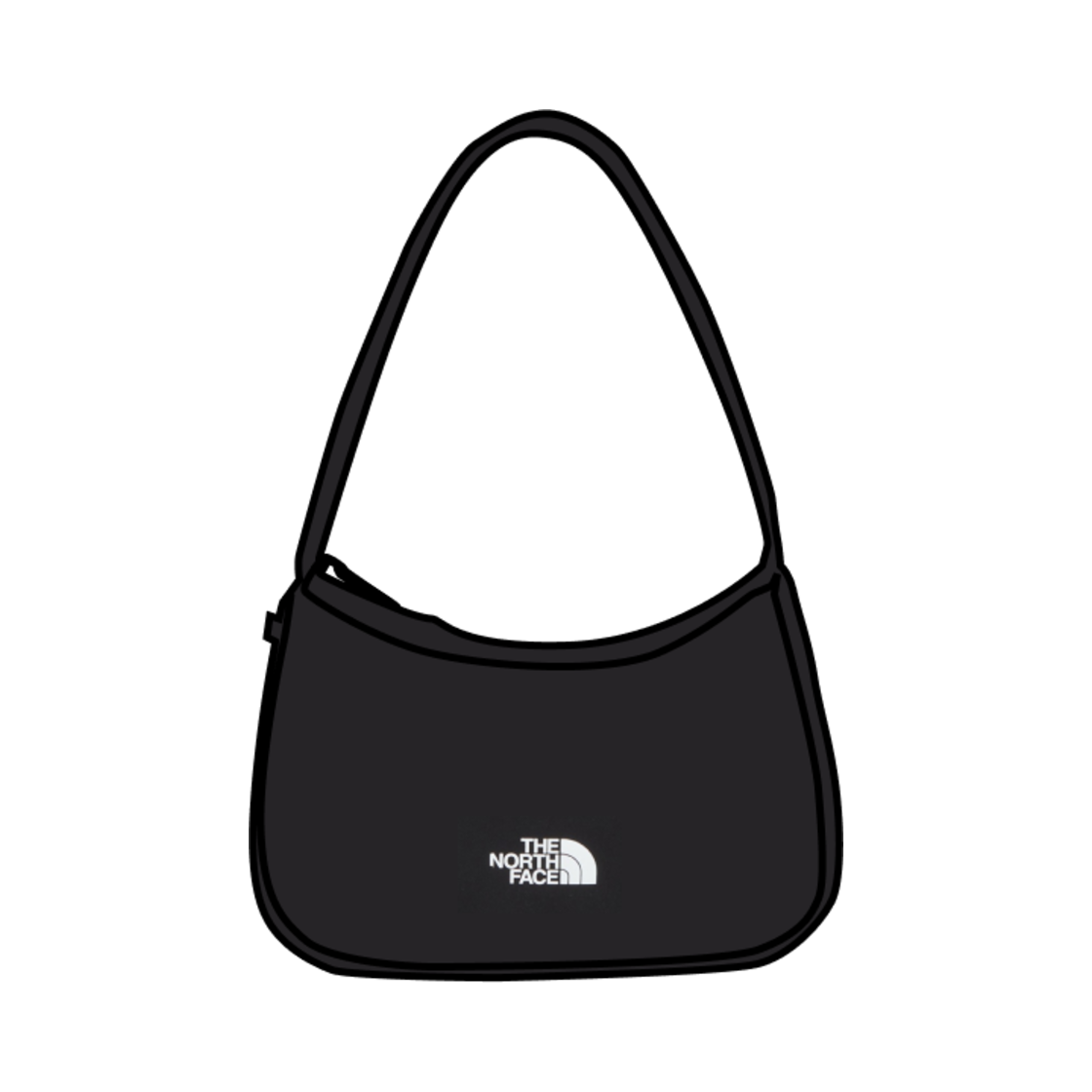 NN2PQ08J The North Face White Label Bonney Mini Hobo Bag Black