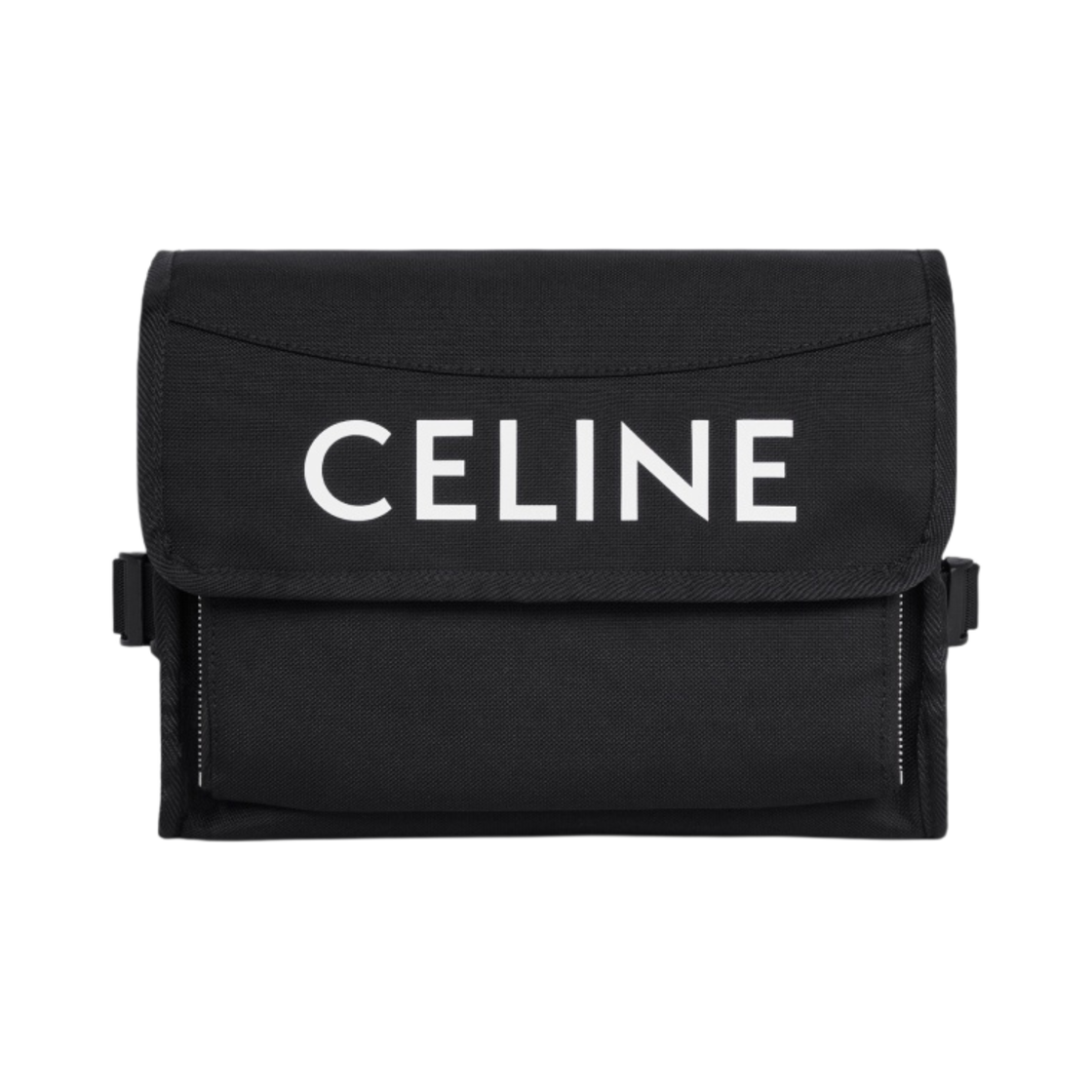 셀린느 나일론 셀린느 프린트 스몰 메신저 트레킹 블랙(Celine Small Messenger Trekking in Nylon with Celine Print Black) - 1