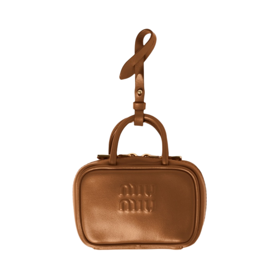 미우 미우 레더 마이크로 백 꼬냑(Miu Miu Leather Micro Bag Cognac)