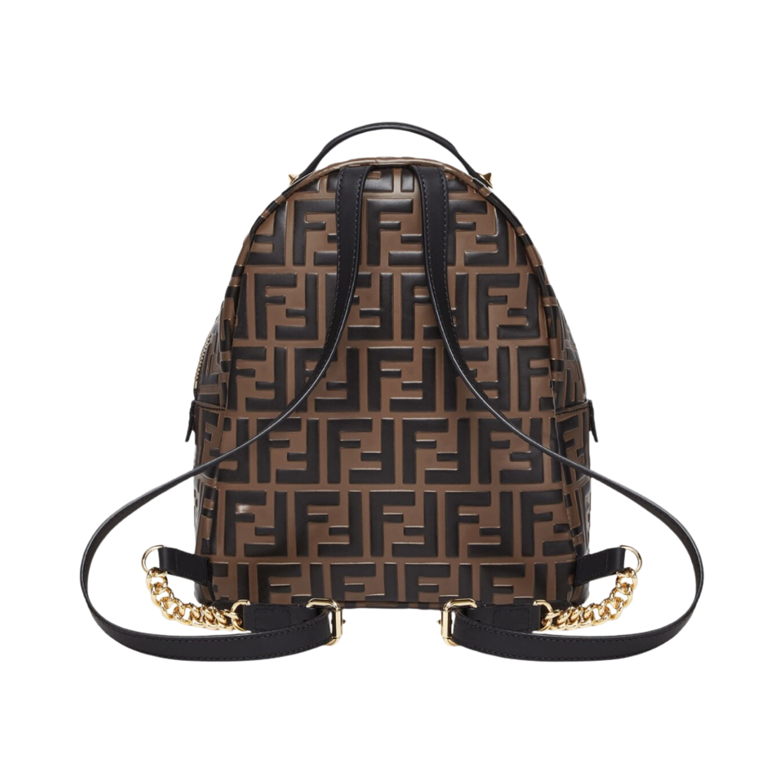 펜디 레더 FF 미니 백팩 브라운(Fendi Leather FF Mini Backpack Brown) - 2