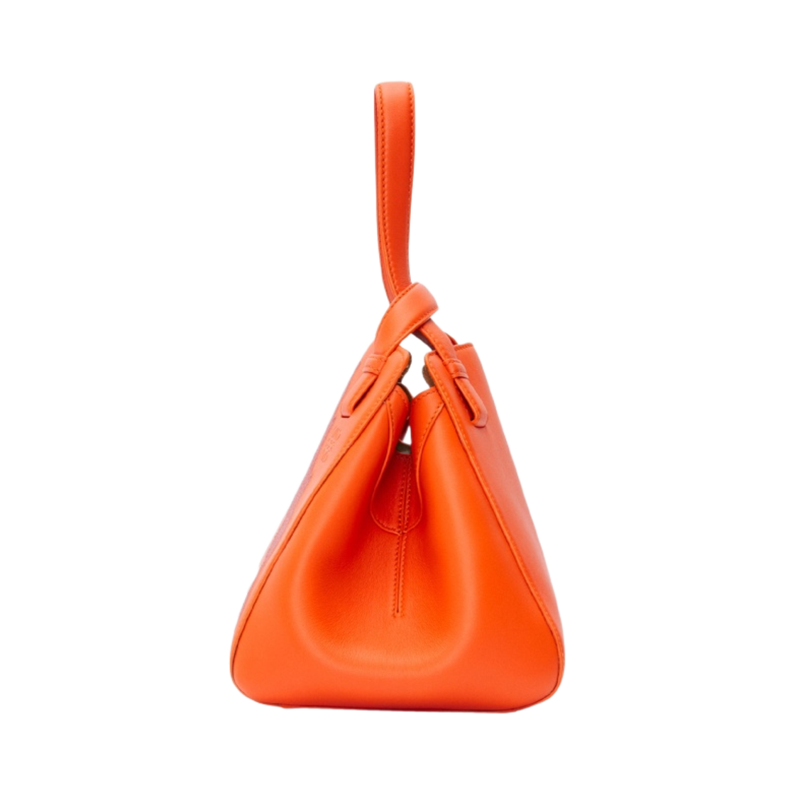 로에베 x 하울의 움직이는 성 캘시퍼 해먹 너겟백 사틴 카프스킨 오렌지(Loewe x Howl's Moving Castle Calcifer Hammock Nugget Bag in Satin Calfskin Orange) - 3