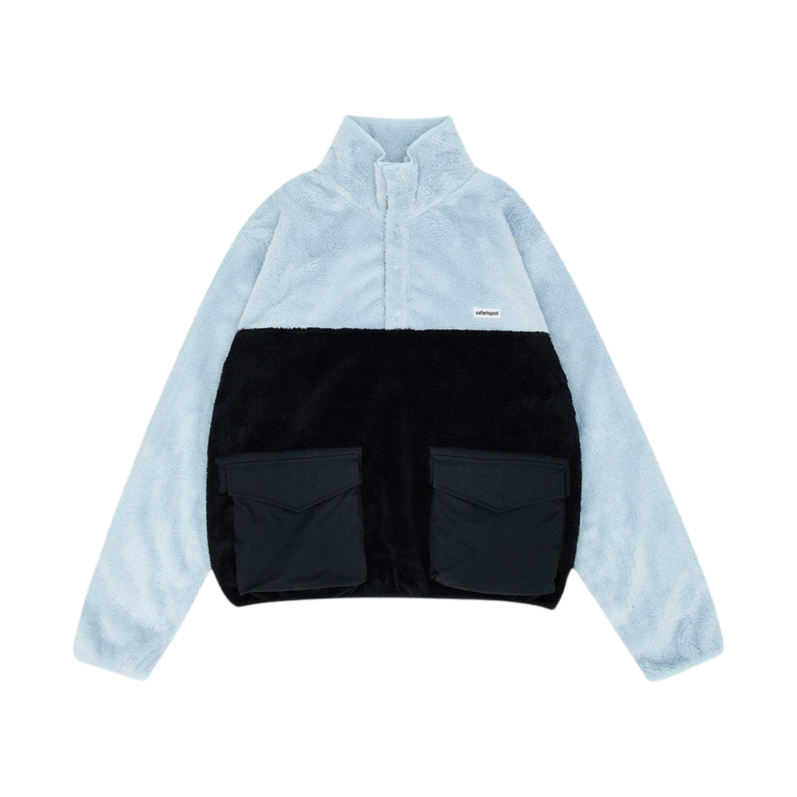 사파리스팟 포켓 하프 스냅 풀오버 스카이 블랙(Safarispot Pocket Half Snap Pullover Sky Black) - 1