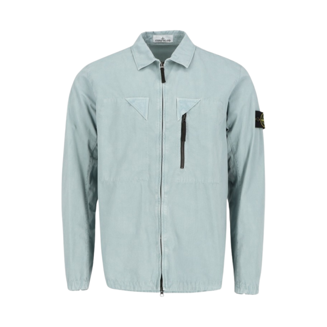 스톤아일랜드 106WN 올드 트리트먼트 오버셔츠 스카이 블루 - 23SS(Stone Island 106WN Old Treatment Overshirt Sky Blue - 23SS) - 1