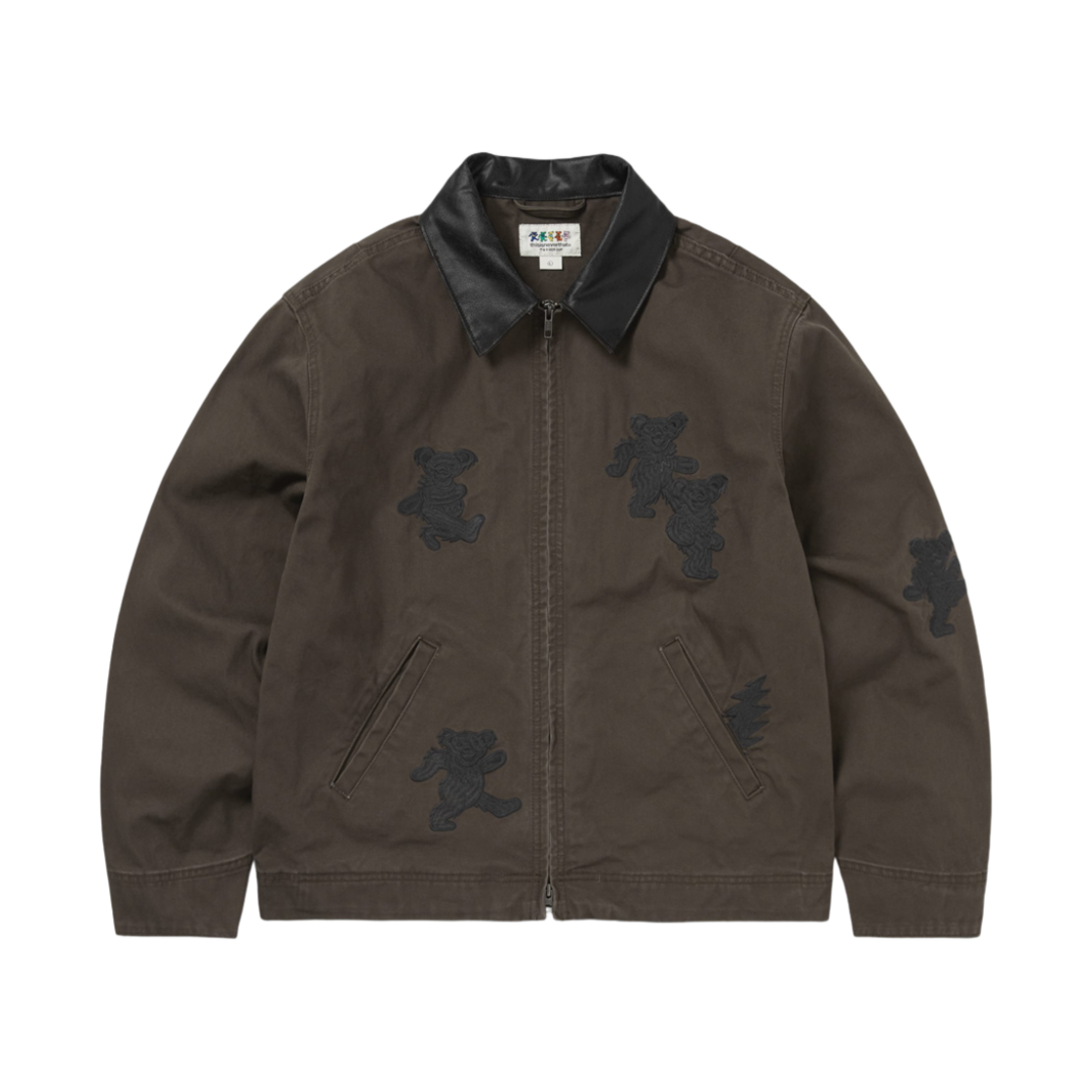 디스이즈네버댓 x 그레이트풀 데드 댄싱 베어스 워크 자켓 브라운