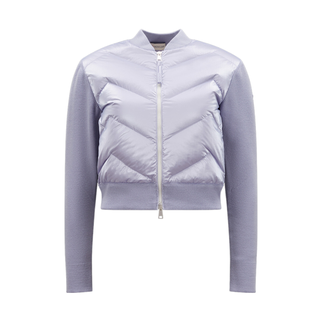 (W) 몽클레르 패딩 울 가디건 라일락 - 23SS((W) Moncler Padded Wool Cardigan Lilac - 23SS) - 1