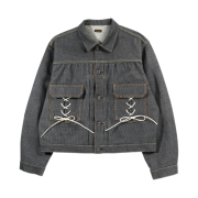 Kapital Century Denim Lace-Up 2nd Jacket N7S Indigo