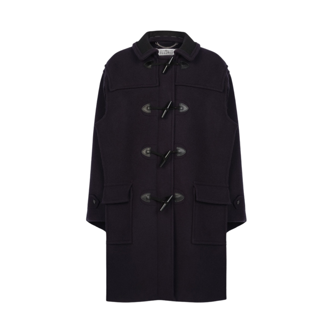 SI0AA0005S44580524 (W) Maison Margiela Wool Coat Blue Stripes