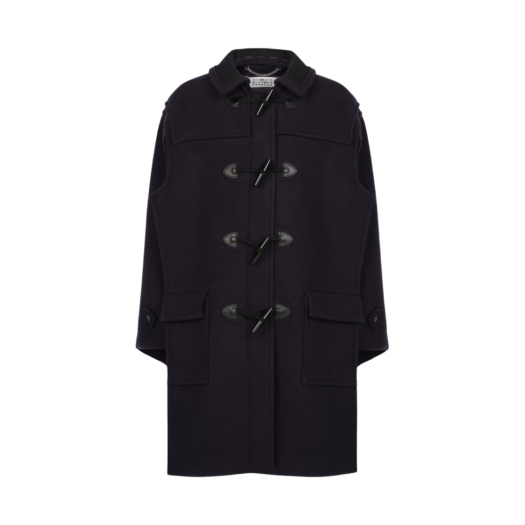 SI0AA0005S44580524 (W) Maison Margiela Wool Coat Blue Stripes