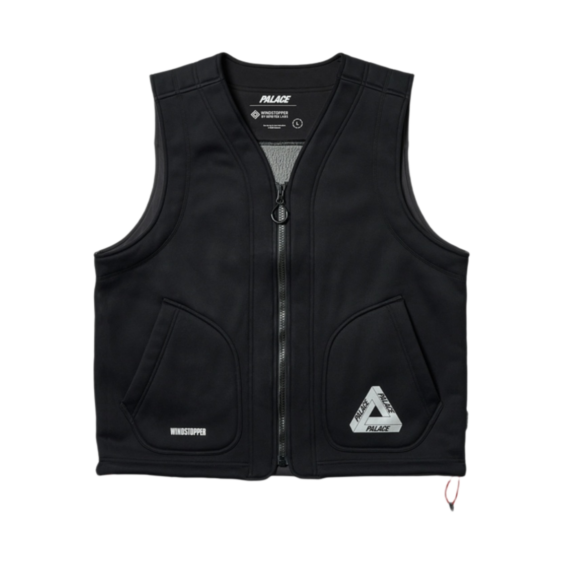 - Palace Gore-Tex Windstopper Vest Black - 24SS - 대표 이미지 #1
