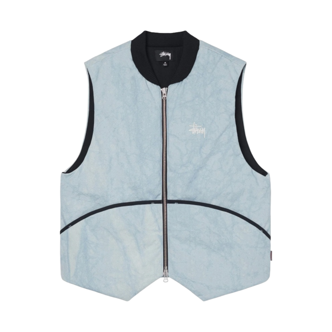 스투시 워시드 캔버스 프리마로프트 베스트 라이트 블루(Stussy Washed Canvas Primaloft Vest Light Blue) - 1