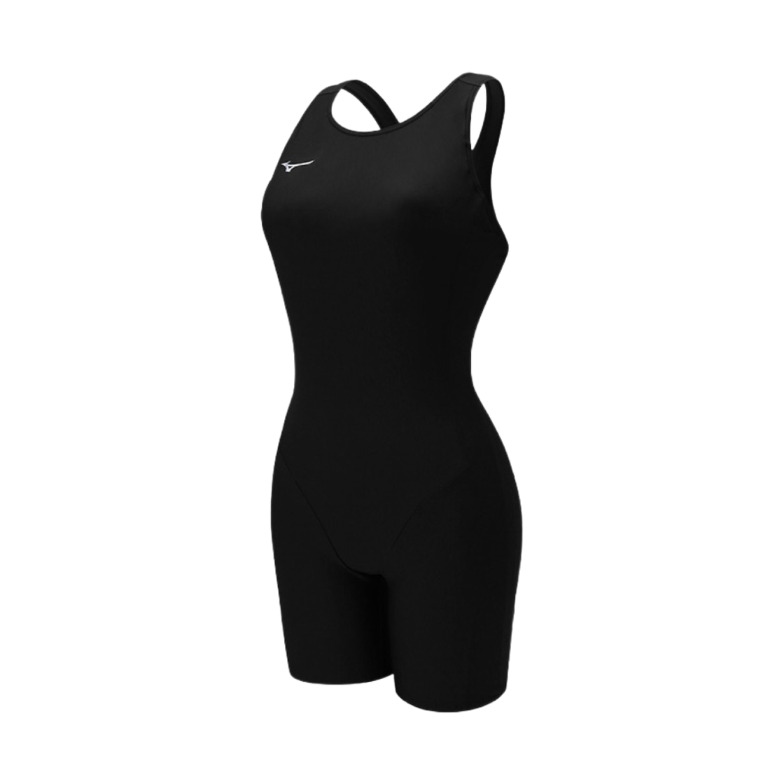 N2MGAC0309 (W) Mizuno Basic Solid Y Back Legsuit Swimsuit Black