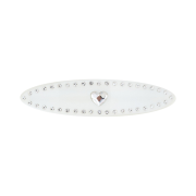 DNINI Heart Oval Hair Barrettes White