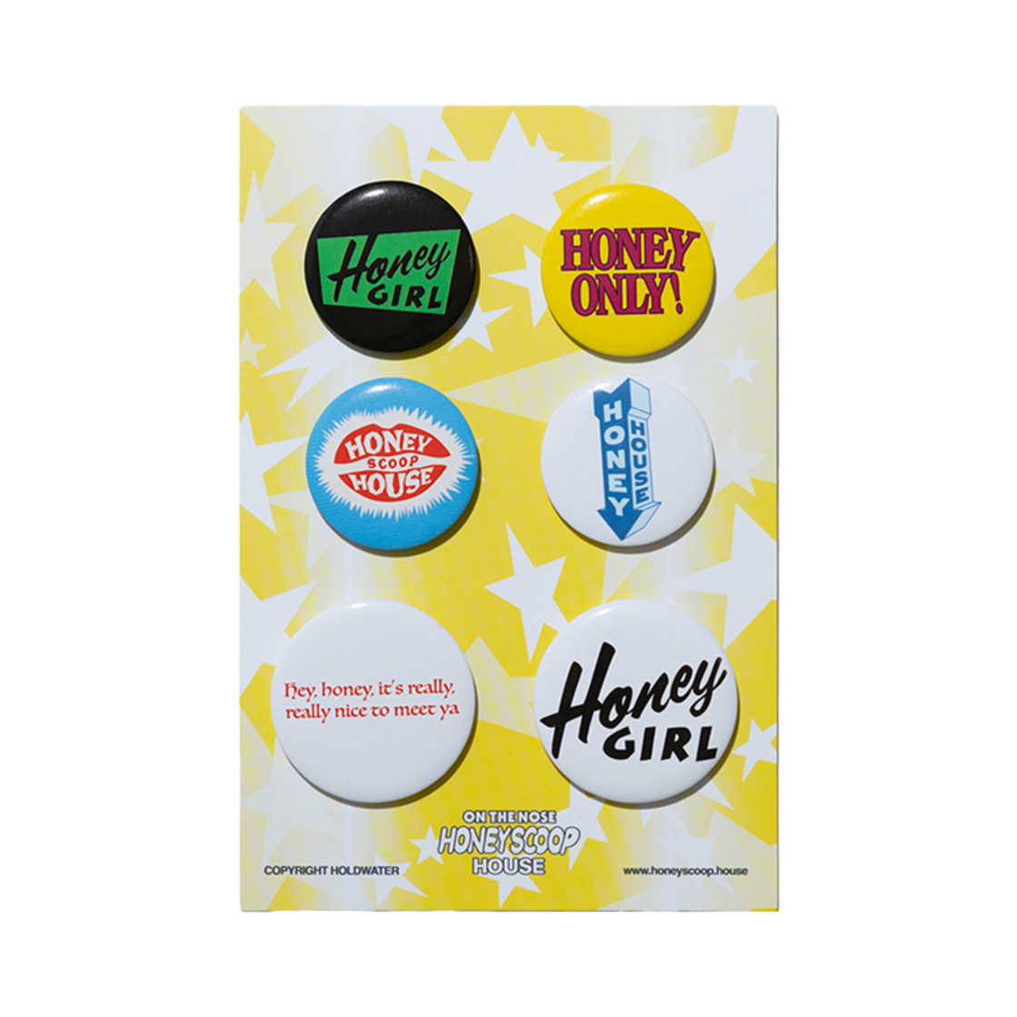 허니스쿱하우스 버튼 뱃지 세트 멀티