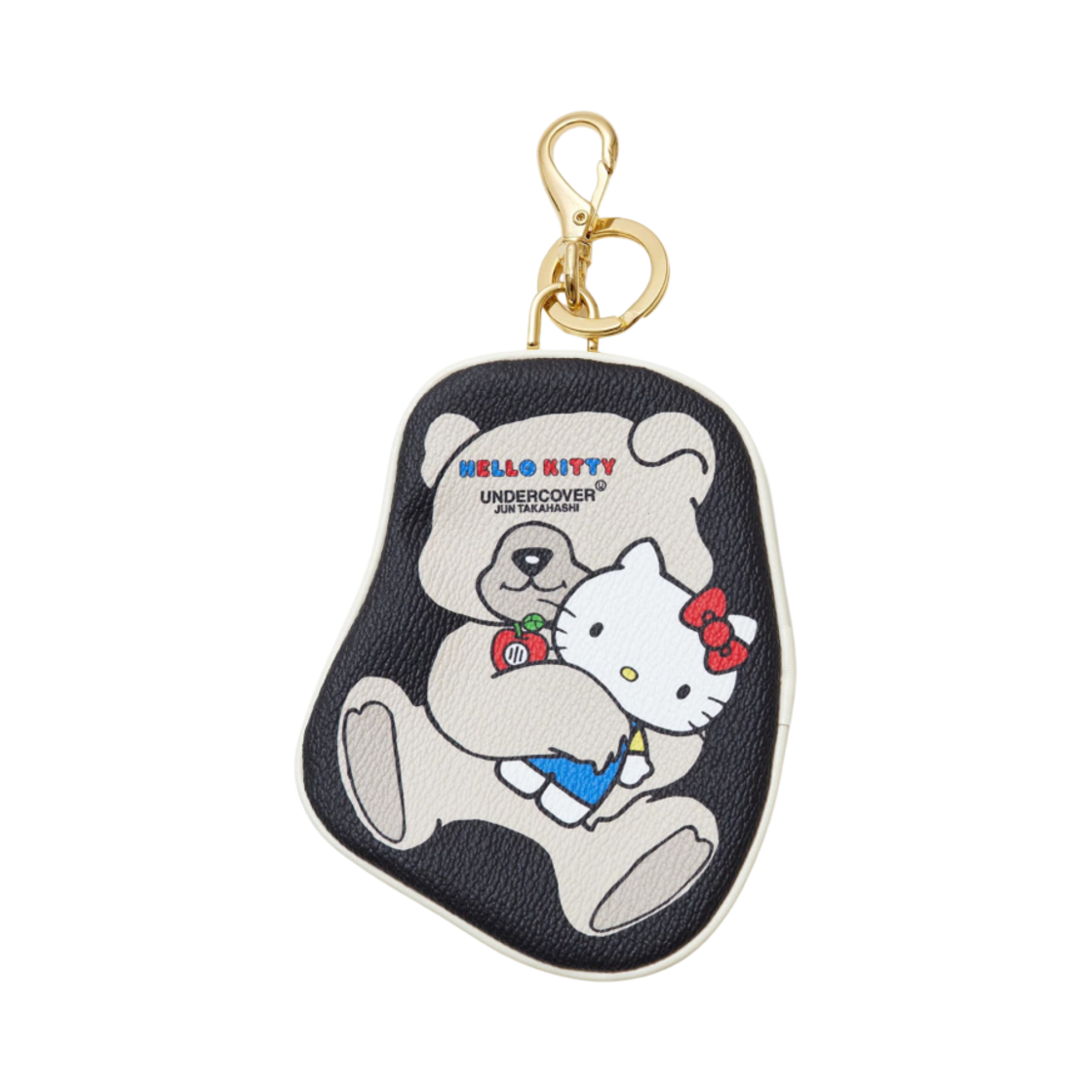언더커버 x 산리오 UC2D8K01 헬로 키티 PVC 트랜스퍼 파우치 블랙(Undercover x Sanrio UC2D8K01 Hello Kitty PVC Transfer Pouch Black)