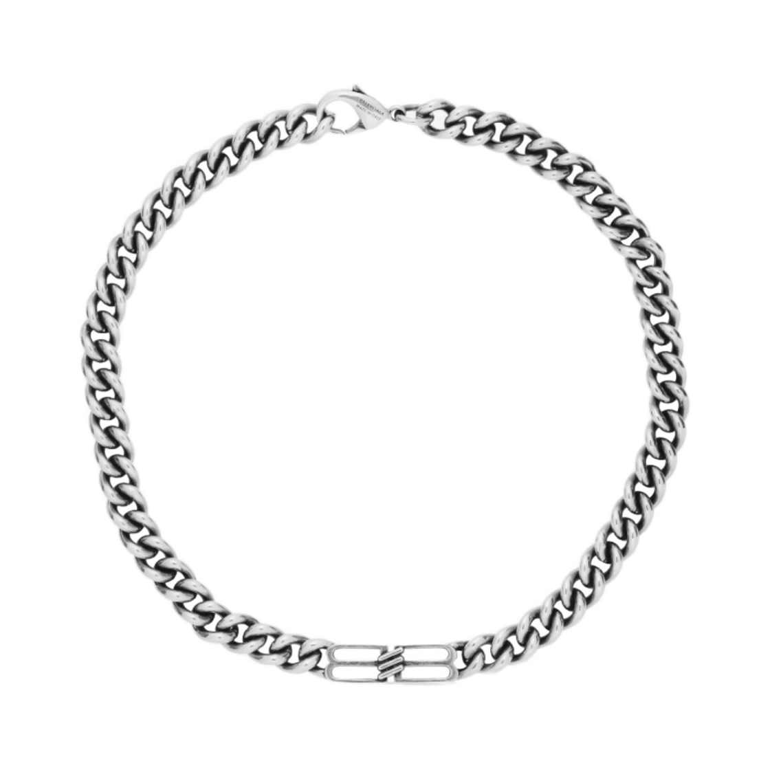 발렌시아가 BB 아이콘 구르메트 네클리스 앤티크 실버(Balenciaga BB Icon Gourmette Necklace Antique Silver) - 1