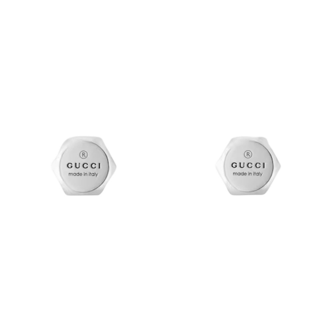 779171-J8400-8106 Gucci Trademark Stud Earrings 925 Sterling Silver
