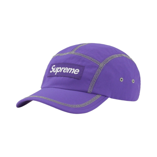 Supreme Reflective Stitch Camp Cap Purple - 23SS