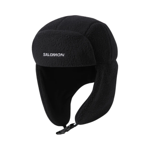 LC2716900 Salomon Fleece Flap Trapper Hat Black