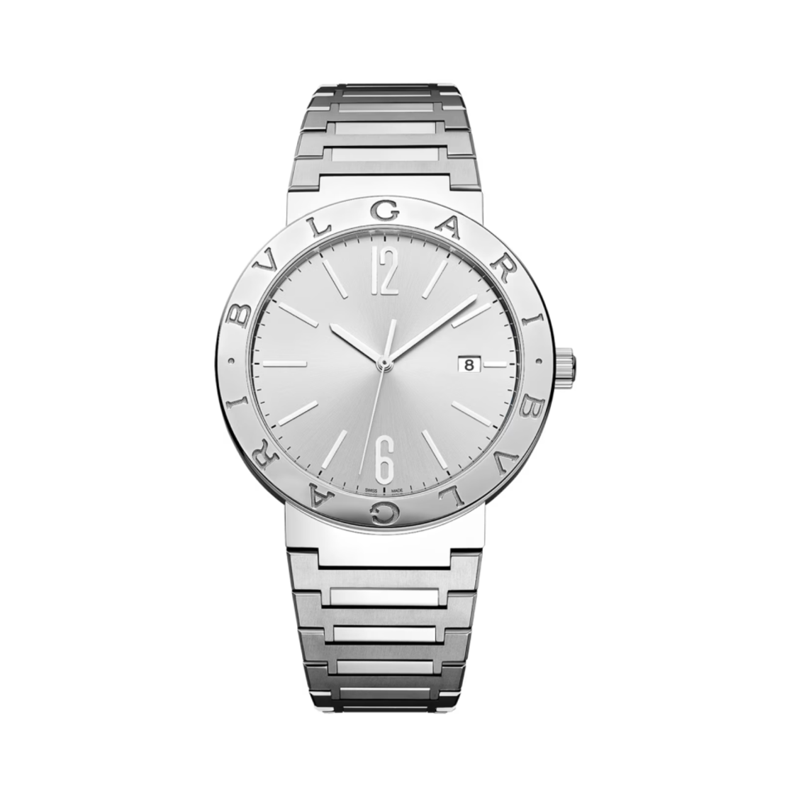 불가리 불가리 41mm 워치 스테인리스 스틸 실버(Bulgari Bulgari 41mm Watch Stainless Steel Silver)