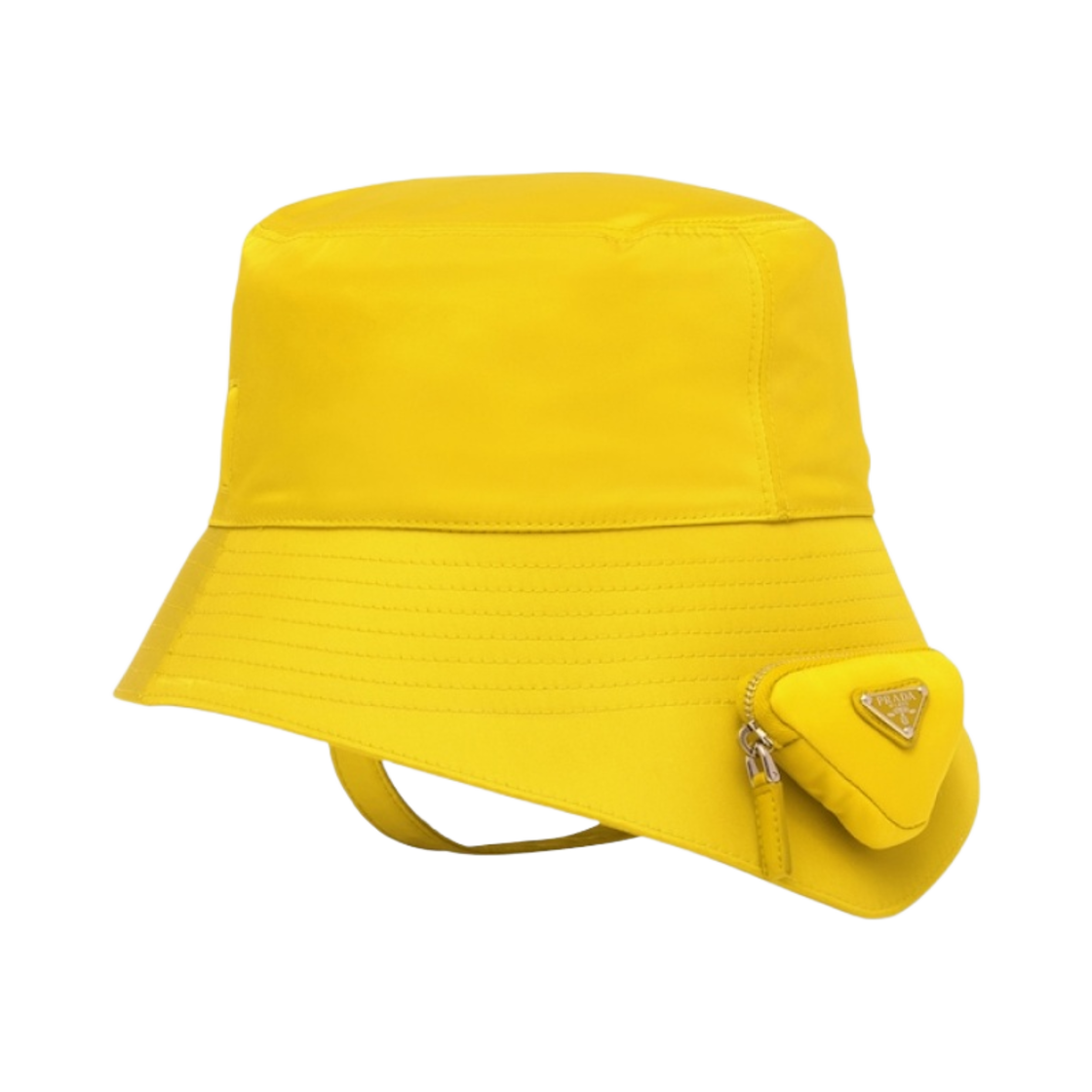 프라다 리나일론 미니 파우치 버킷햇 옐로우(Prada Re-Nylon Mini Pouch Bucket Hat Yellow) - 2