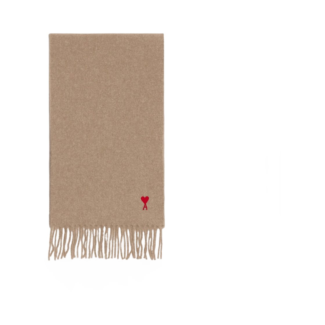 아미 스몰 하트 로고 클래식 머플러 베이지(AMI de Coeur Classic Muffler Beige)