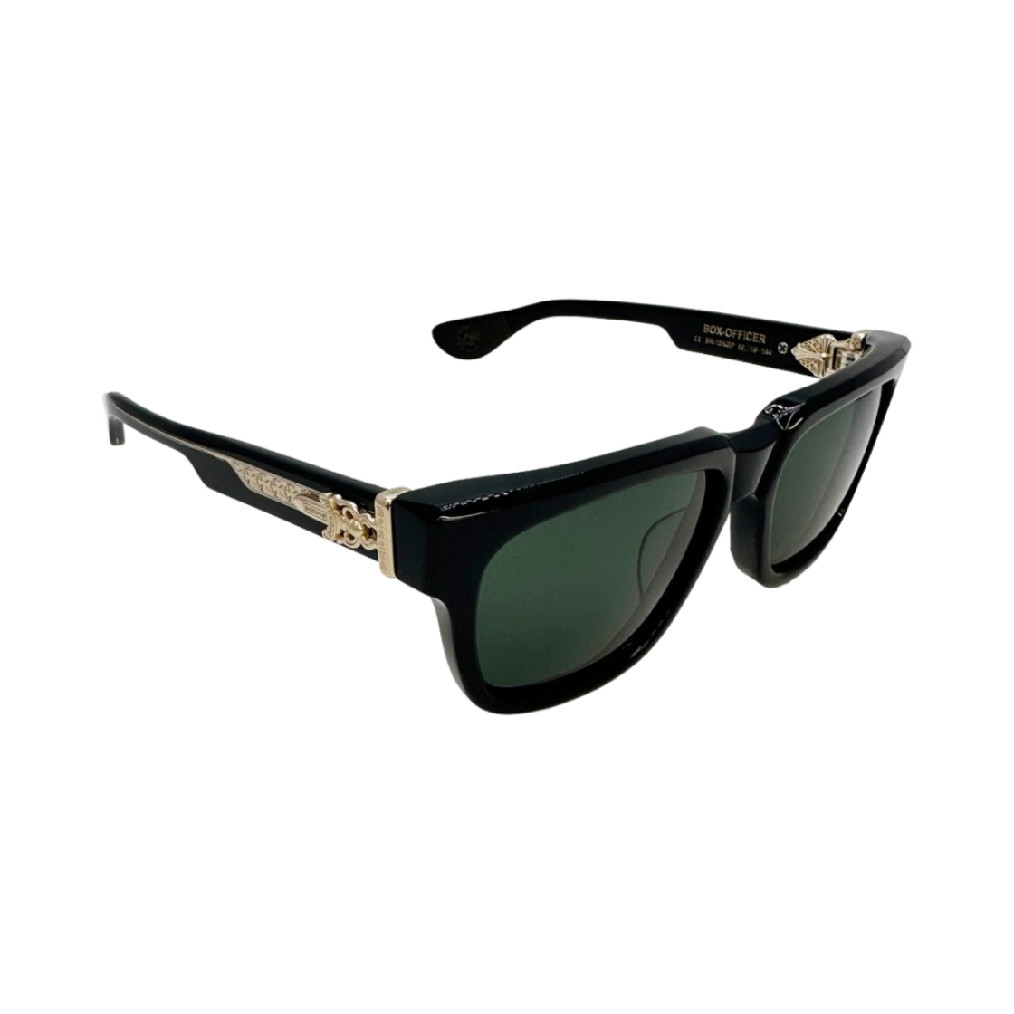 크롬하츠 박스 오피서 선글라스 매트 블랙(Chrome Hearts Box Officer Sunglasses Matte Black) - 1