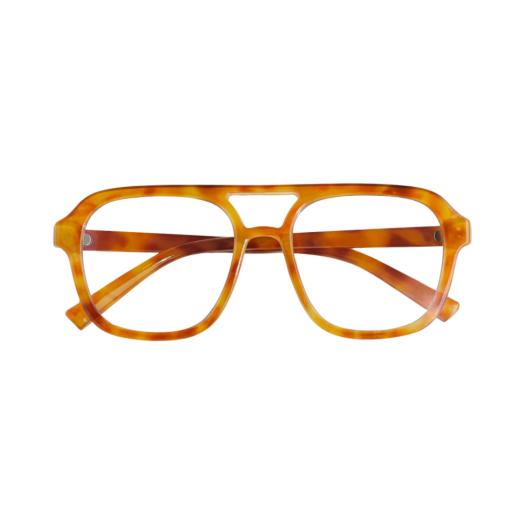 H&M Blue Light Fashion Glasses Beige Tortoiseshell Pattern