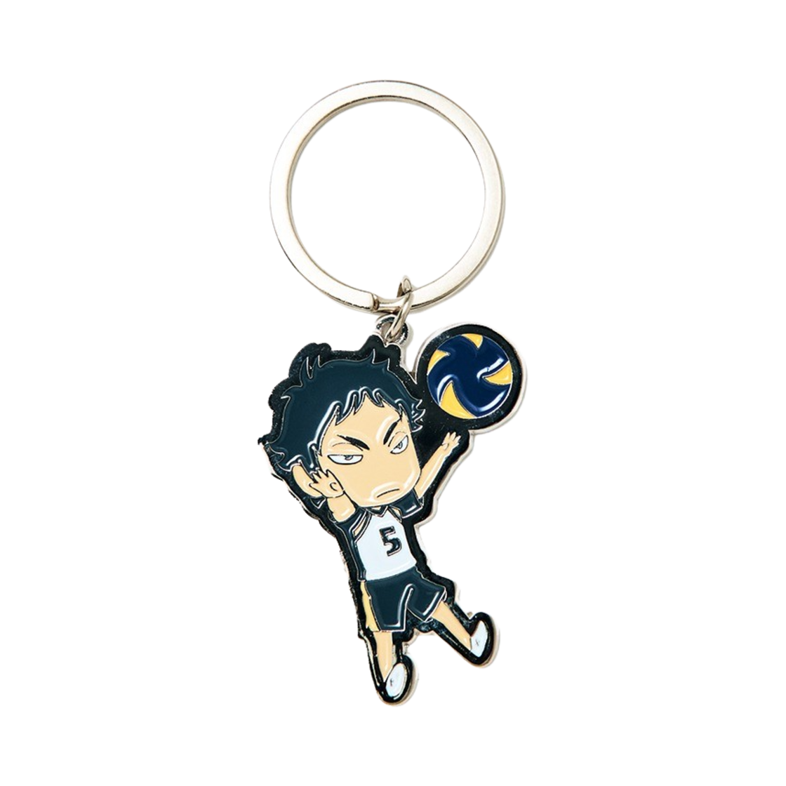 이어스트 x 하이큐!! SD 메탈 키링 케이지(EERST x HAIKYU!! SD Metal Key Ring Keiji)