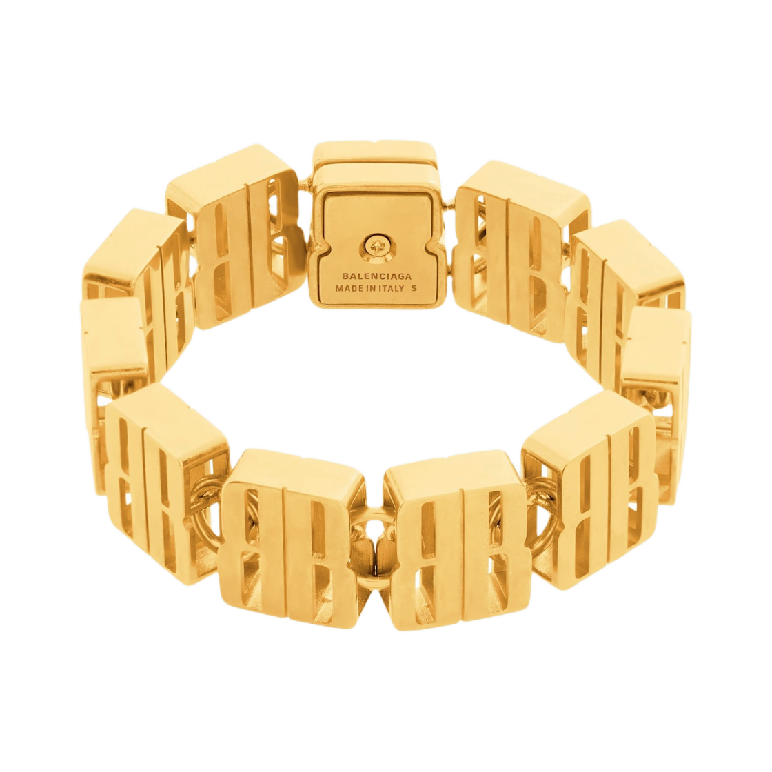 838080TZZBG0705 (W) Balenciaga Nano Link Bracelet Gold