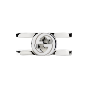 Gucci Interlocking Wide Ring 925 Sterling Silver