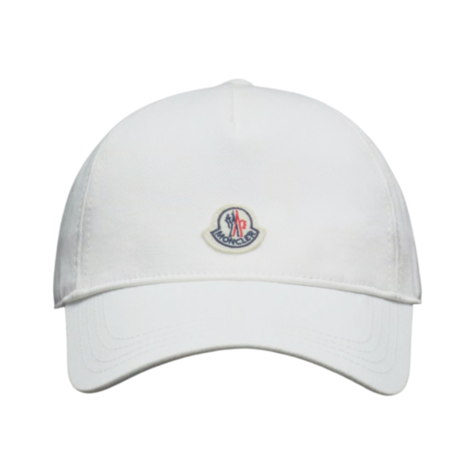 I1-093-3B00040-V0006-038 (W) Moncler Logo Baseball Cap Snow White - 23SS