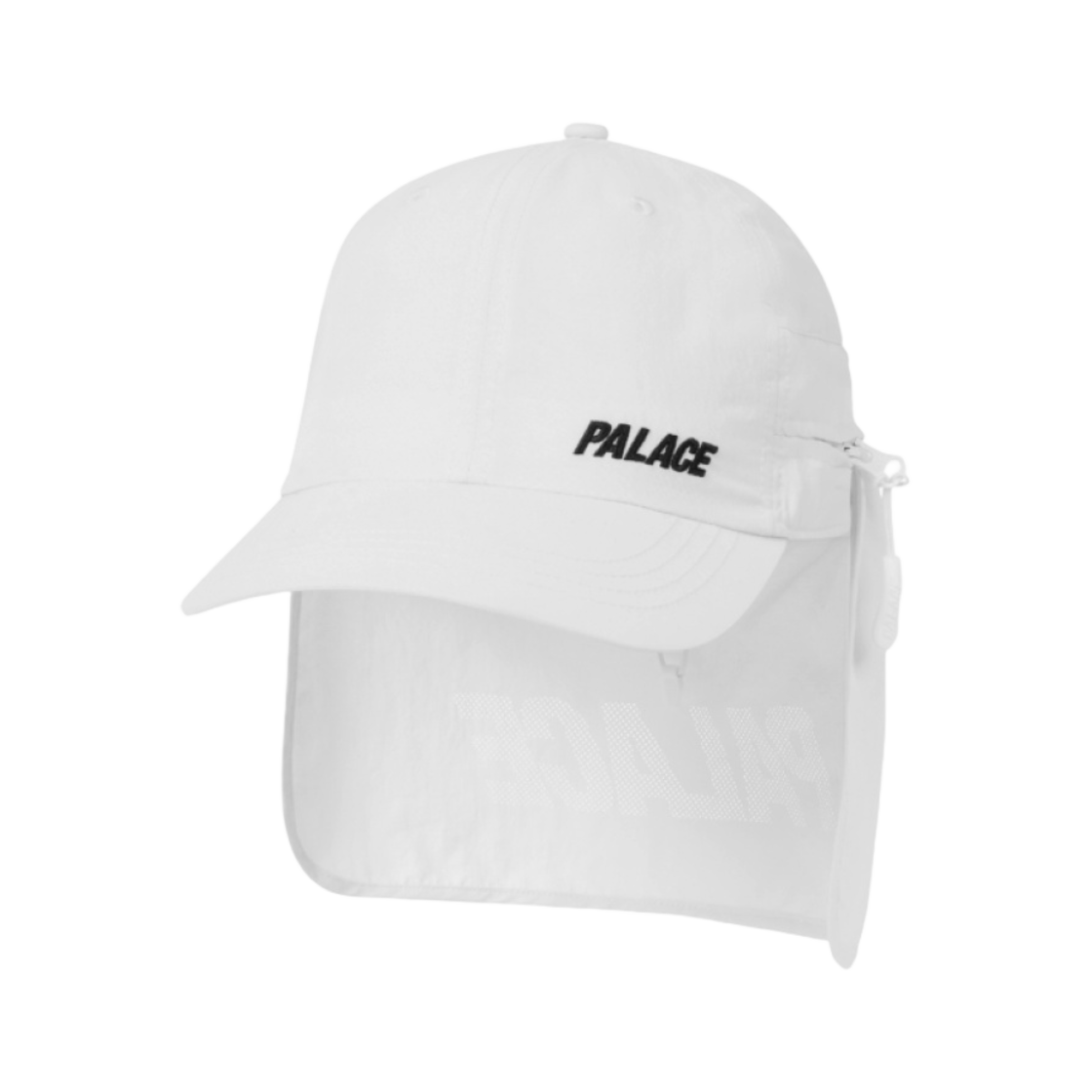 - Palace Font Shell Neck Saver 6-Panel White - 24SS