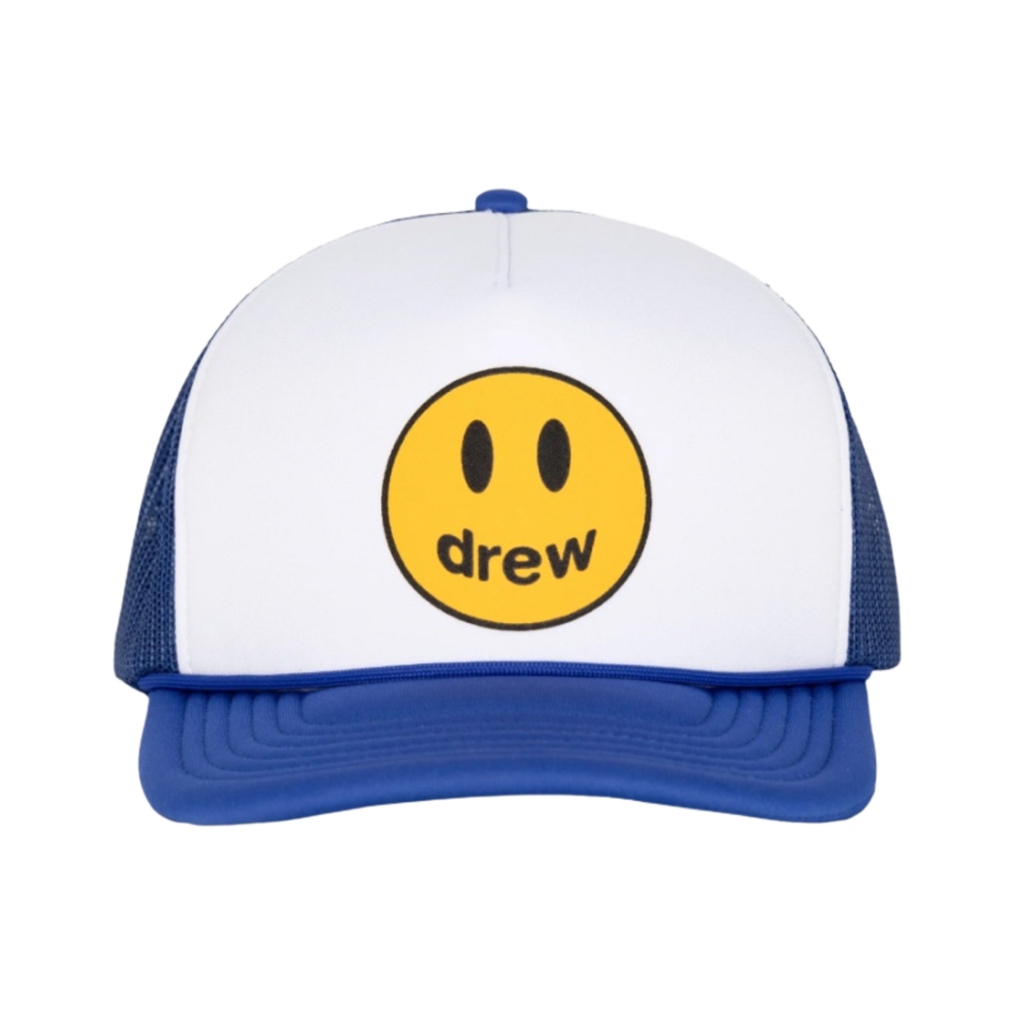 드류 하우스 마스코트 트러커 햇 화이트 로얄 블루(Drew House Mascot Trucker Hat White Royal Blue)