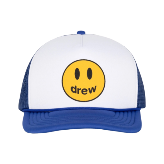 Drew House Mascot Trucker Hat White Royal Blue