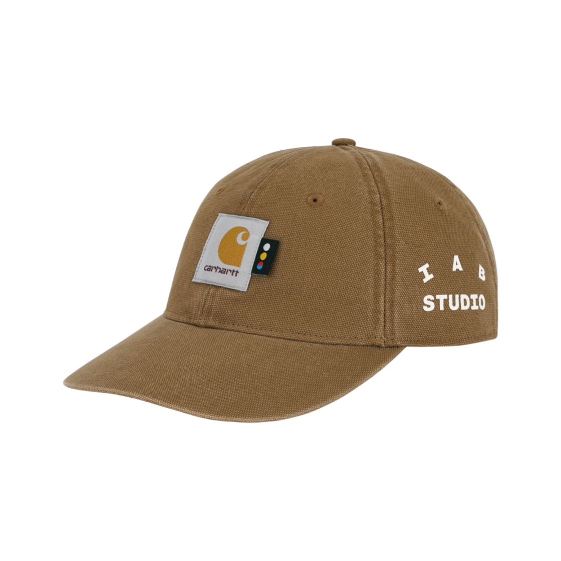 칼하트 WIP x 아이앱 스튜디오 캔버스 6-패널 캡 해밀턴 브라운(Carhartt WIP x IAB Studio Canvas 6-Panel Cap Hamilton Brown)