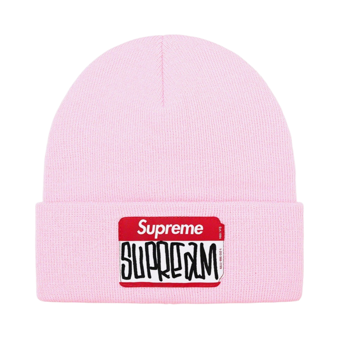 슈프림 곤즈 네임택 비니 핑크 - 21FW(Supreme Gonz Nametag Beanie Pink - 21FW) - 1