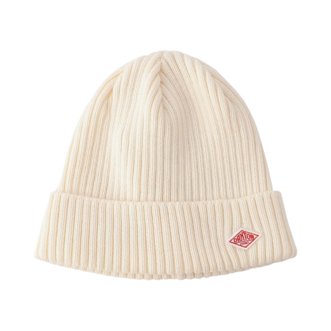 DT-H0234 Danton Wool Rib Knit Beanie Ivory